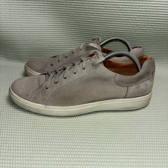 Ecco Soft 7 Casual Sneaker Shoes Men’s Size 8 - 8.5 EU Size 42 Gray Leather - Picture 3 of 10